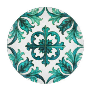 Italian style,mosaic,green  cutting board