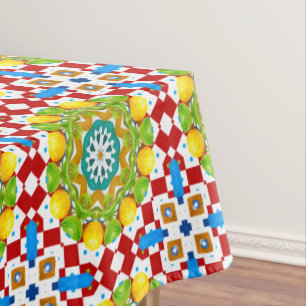 Italian style,tiles,majolica All-Over Print Tablecloth