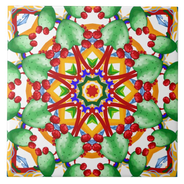 Italian style,tiles,majolica All-Over Print Tile (Front)