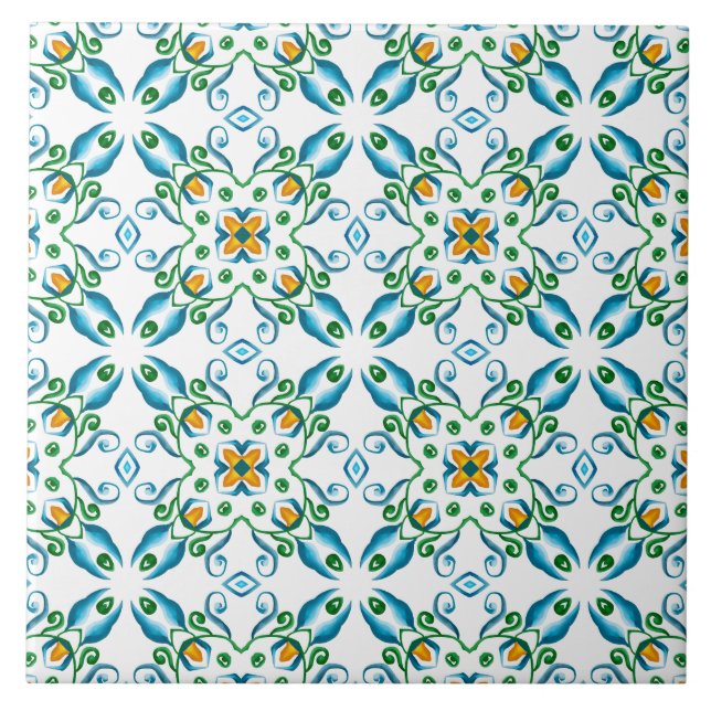 Italian style,tiles,majolica, All-Over Print Tile (Front)