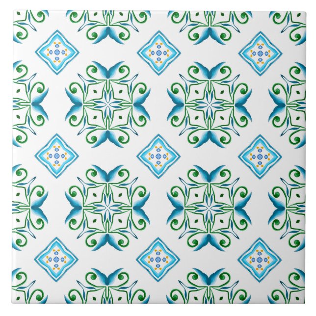 Italian style,tiles,majolica, All-Over Print Tile (Front)