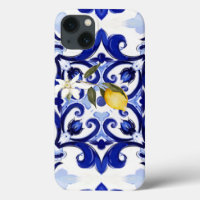 Italian style,tiles,majolica,lemon ,All-Over Print