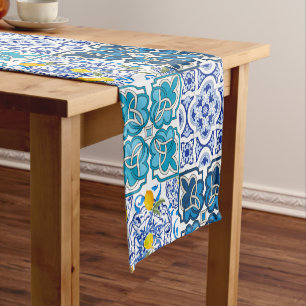 Italian style  ,vibrant           short table runner