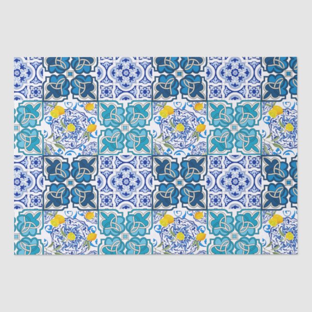 Italian style  ,vibrant           tissue paper (Front)