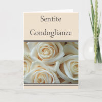 Italian Sympathy roses - sentite condoglianze
