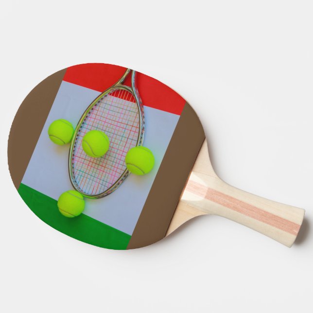 ITALIAN TENNIS  Ping Pong Paddle (Side)