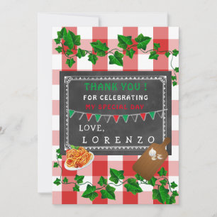 Italian Thank you Card