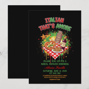 Italian That's Amore Bridal Shower Invitation