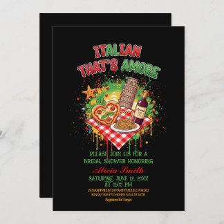 Italian That's Amore Bridal Shower Invitation