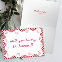 Italian That's Amore Wavy Bridesmaid Proposal