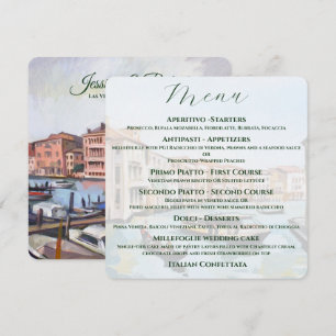 Italian Themed - Venetian Wedding Menu