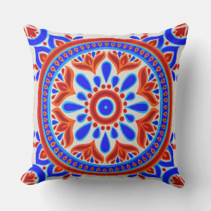 Italian Tile Outdoor Pillow