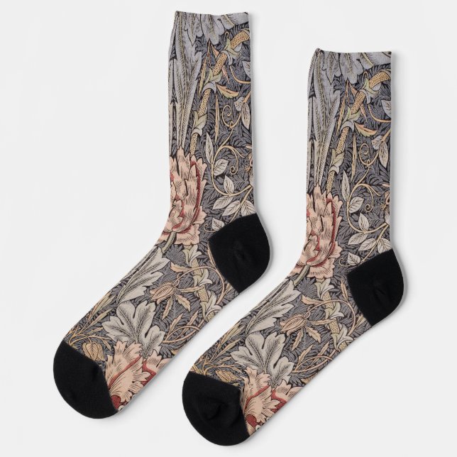 Italian Traditional Design Art Pattern Socks (Left)