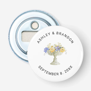Italian Tuscan Garden Urn Custom Wedding Favour Bottle Opener