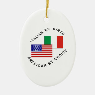 Italian USA Choice Ceramic Ornament
