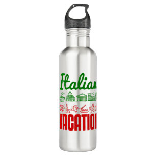 Italian Vacation Italy Trip Travel Souvenir 710 Ml Water Bottle