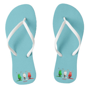 Italian Vespa Slim Strap Flip Flops