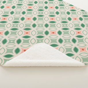 Italian Villa Geometric  Sherpa Blanket
