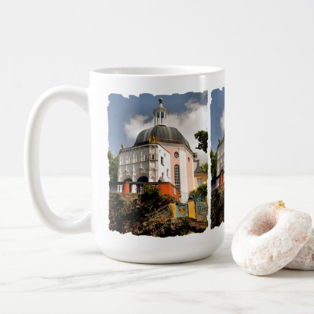 ITALIAN VILLAGE WALES COFFEE MUG (With Donut)
