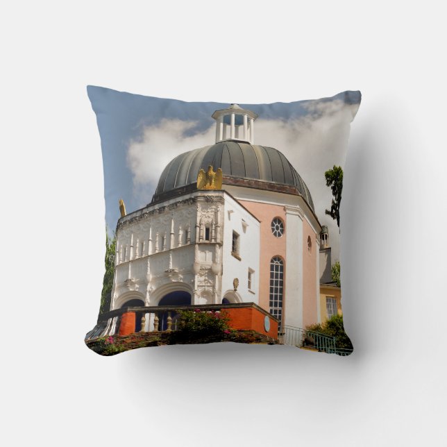 ITALIAN VILLAGE WALES THROW PILLOW (Front)
