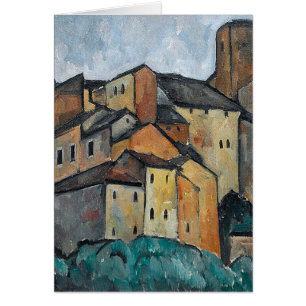 Italian Villiage Painting of Homes Blank