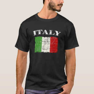 Italian Vintage Flag Italy Retro Banner Ensign T S T-Shirt