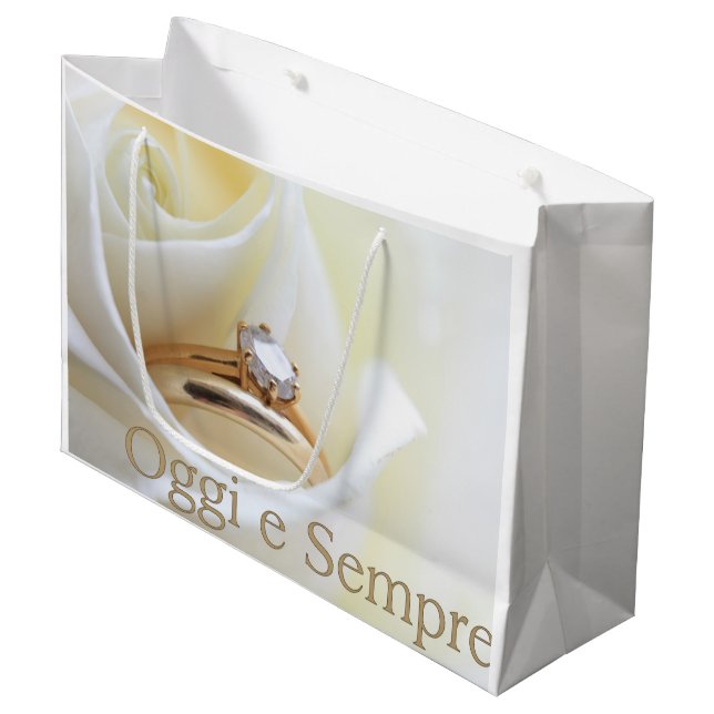 Italian Wedding congrats gift bag (Front Angled)