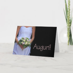 italian wedding congratulations card