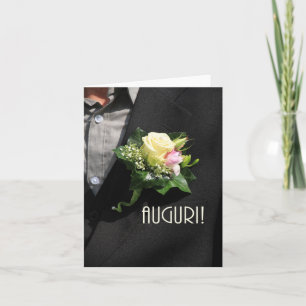 italian wedding congratulations card