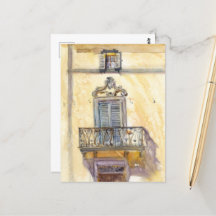 Italian window. Original art by Sveta Mikhalevich