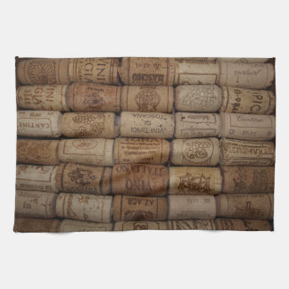 Italian Wine Cork Collection Bar Towel