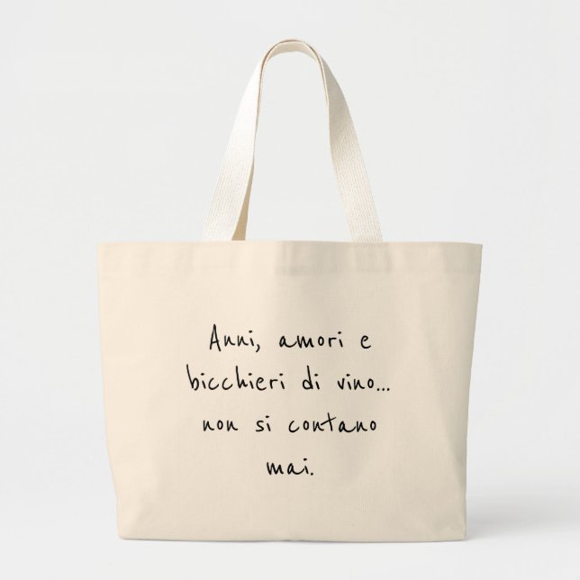 Italian words tote bag (Front)