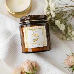 Italian Yellow Bow Holy Cannoli Baby Shower Square Sticker