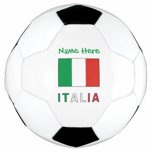 Italiana Bandiera Italia Flag Personalized Soccer Ball