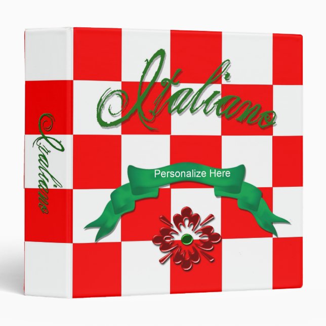 Italiano Chequered Binder (Front/Spine)