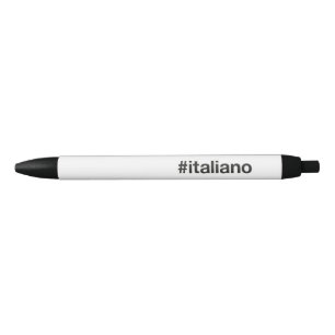 ITALIANO Hashtag Black Ink Pen