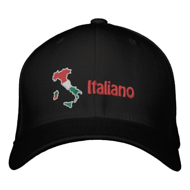 Italie Casquette brodé (Devant)