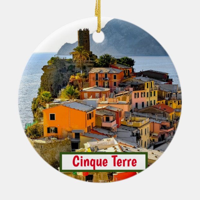 Italie Cinque Terre ornement de Noël (Dos)