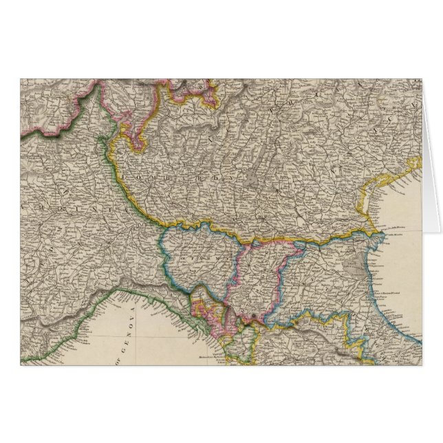 Italie du Nord avec Sardaigne (Devant horizontal)