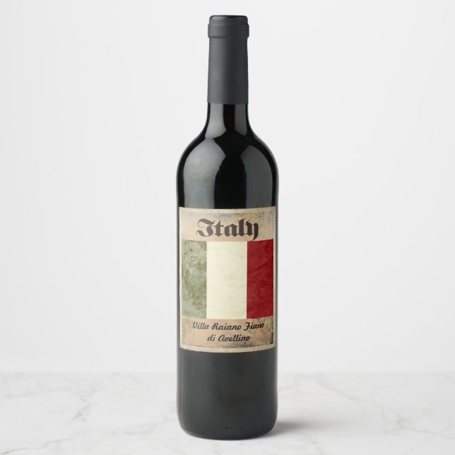 Italie Étiquette du vin (Devant)
