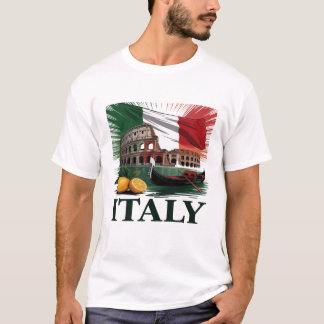 Italie Lieu historique Passion T-shirt Design