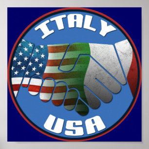 Italie USA Friendship Poster