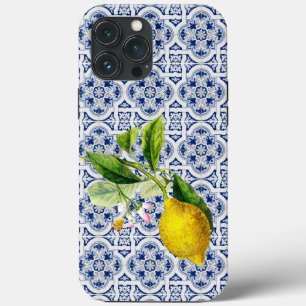 Italien Amalfi bleu carrelage blanc iPhone / coque