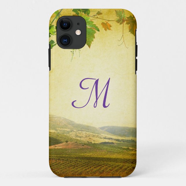 Italien Campagne Winery Monogram IPHONE 5 Coque (Dos)