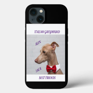 ITALIEN GREYHOUND APPLE IPHONE 13 COQUE & NOMS.