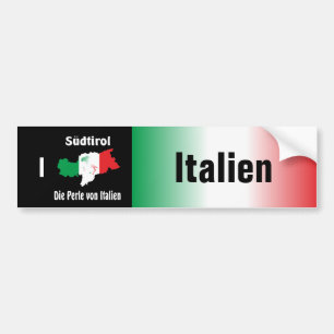 Italien - Italia Autoaufkleber Bumper Sticker