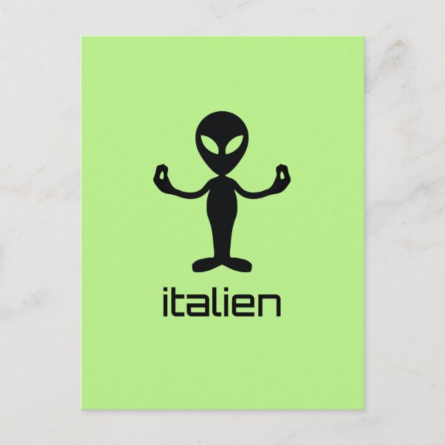 Italien Italian Alien Postcard (Front)