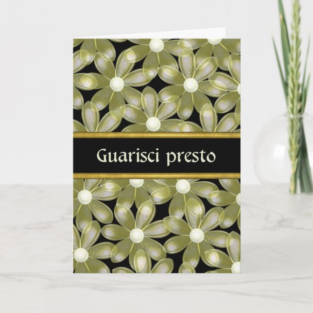 Italien Obtenez Bien Bientôt Quarisci Presto Carte (Devant)