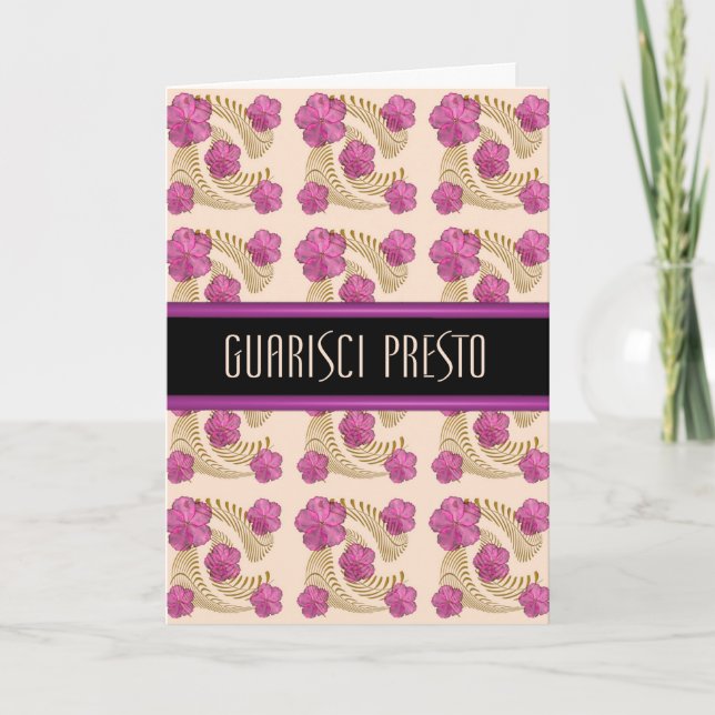 Italien Se Bien Bientôt Quarisci Presto Fern carte (Devant)