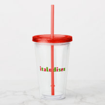 ITALO DISCO ACRYLIC TUMBLER